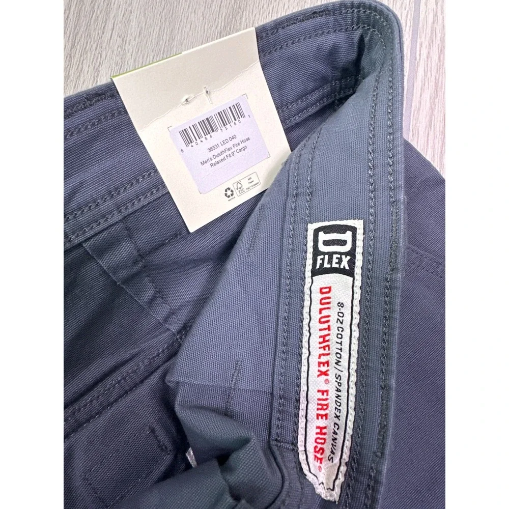 Duluth Trading Co DuluthFlex Fire Hose Relaxed Fit 9 Cargo Shorts Gray